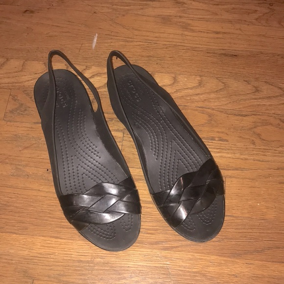Black Slide on Crocs - Picture 1 of 6